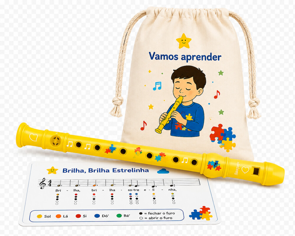 Flauta Super Autista Aprendizado Cognitivo Através da Música