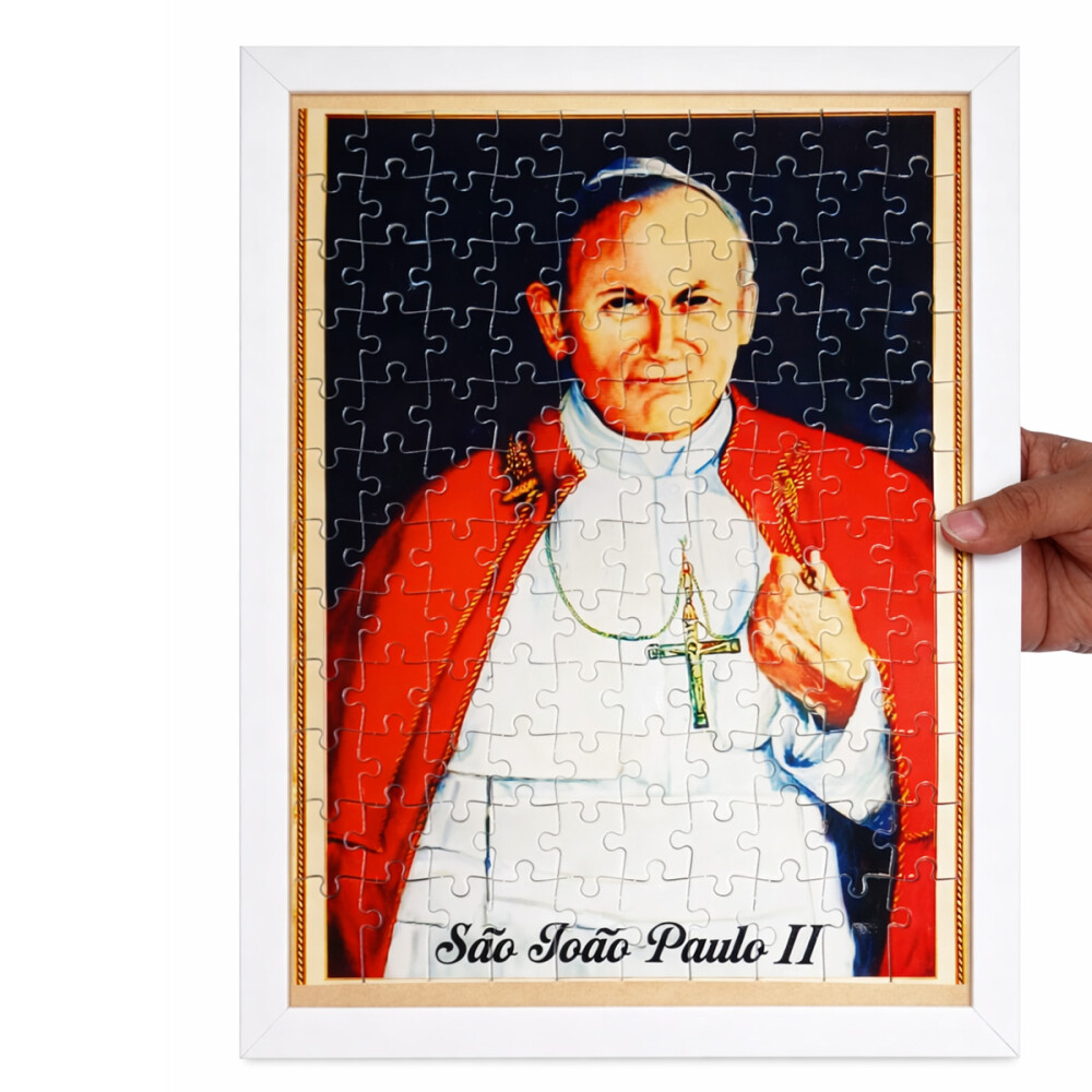 Quadro Decorativo Quebra-cabeça de 120 peças A3 São João Paul