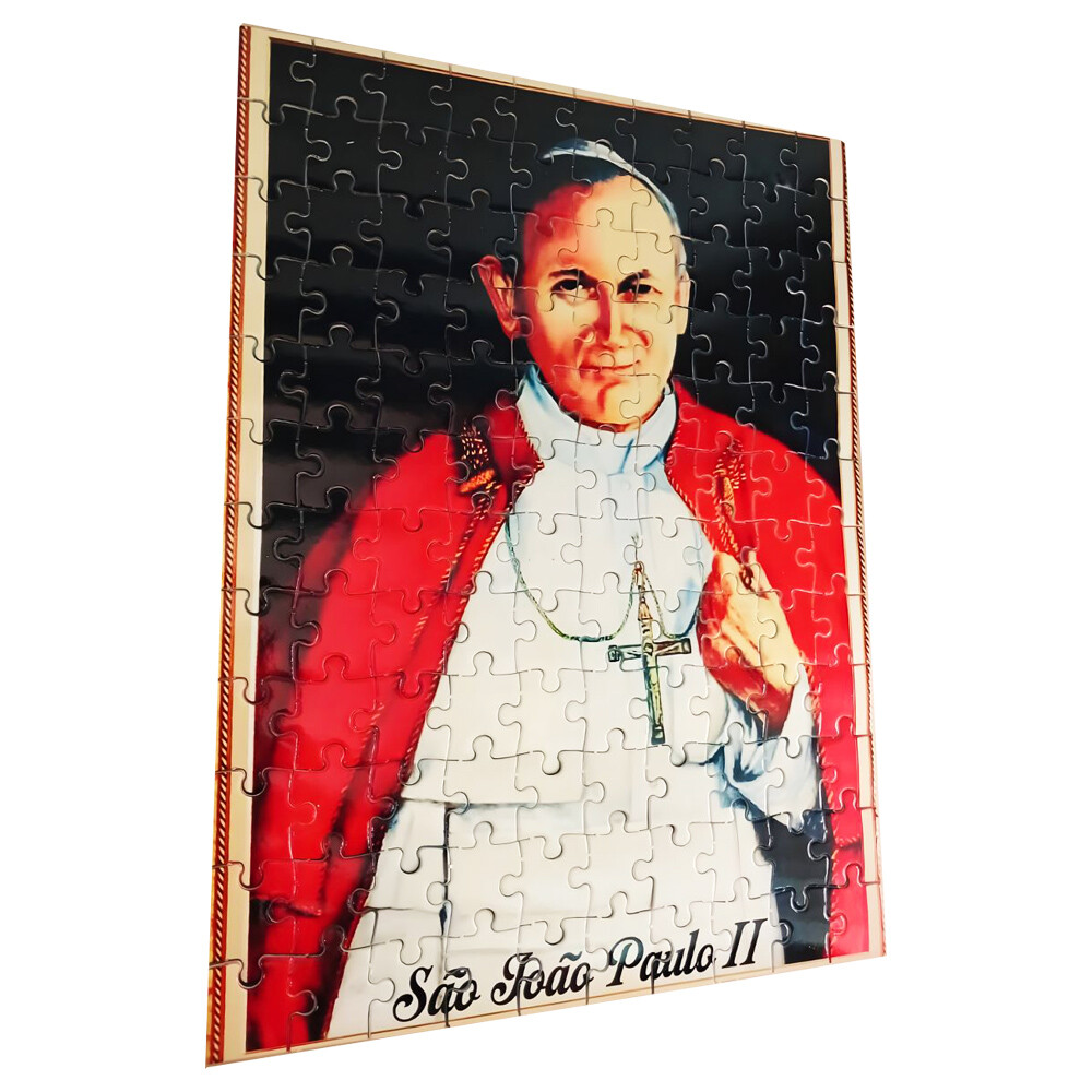 Quebra-cabeça 120 peças São João Paulo II + Chaveiro