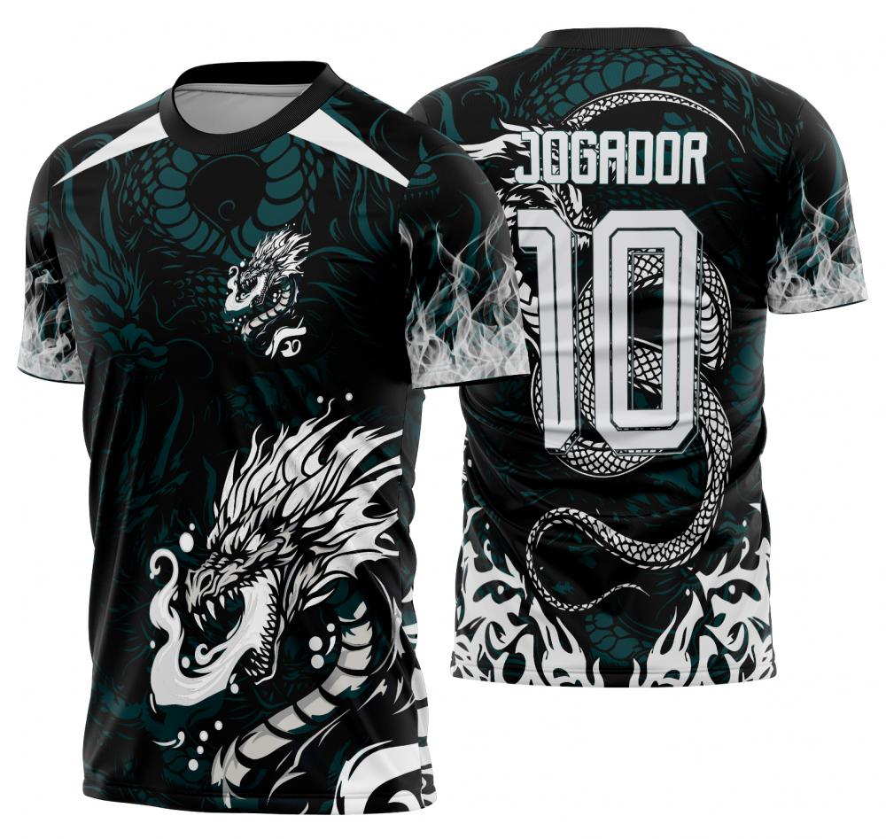 Arte Vetor Camisa Interclasse dragão Mod-909