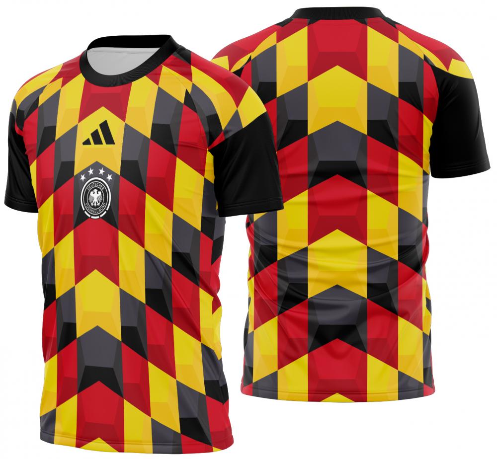 Arte Vetor Camisa Alemanha Pre-jogo 2026