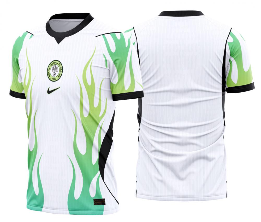 Arte Vetor Camisa Nigeria Reserva 2026-28