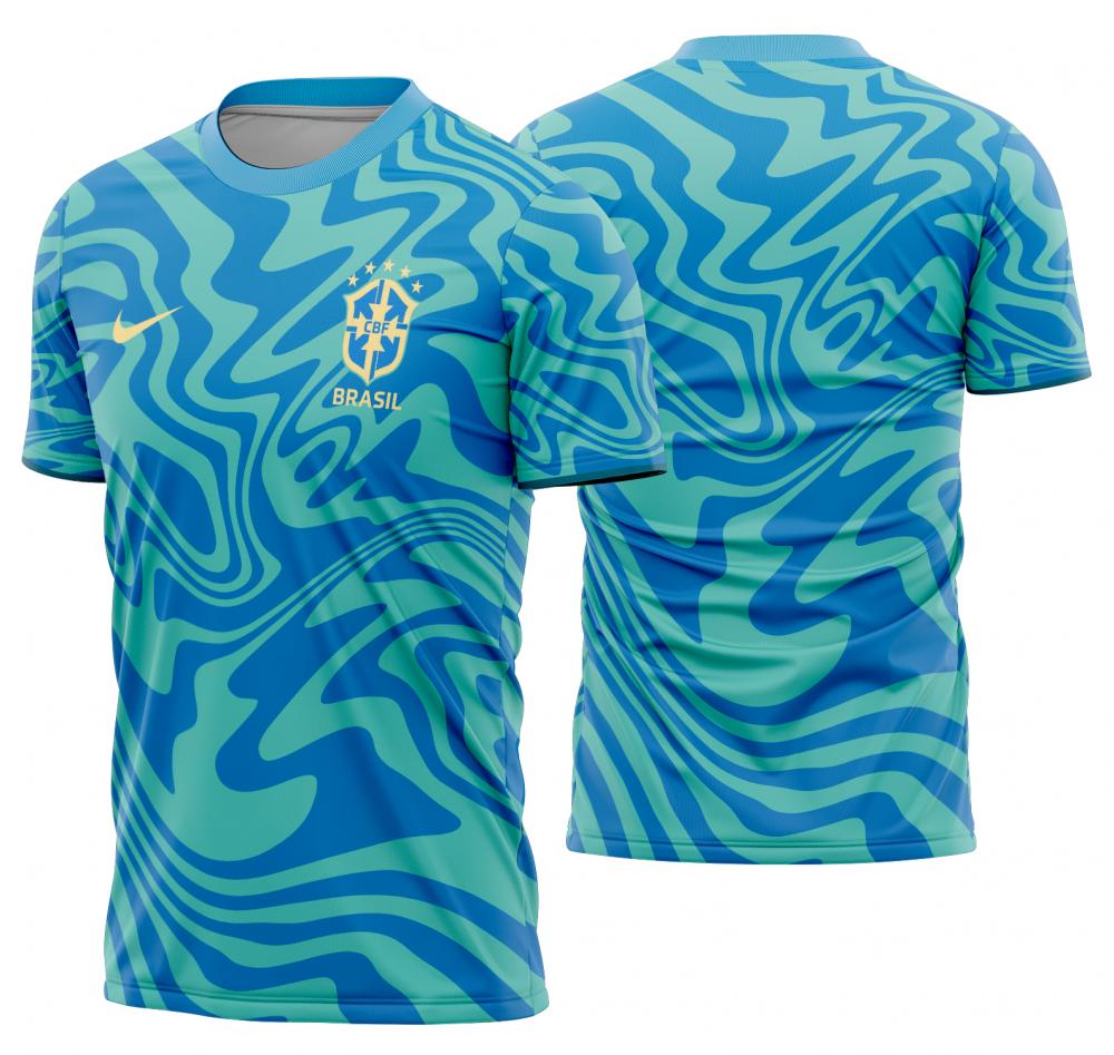 Arte Vetor Camisa Brasil Pre-jogo 2026
