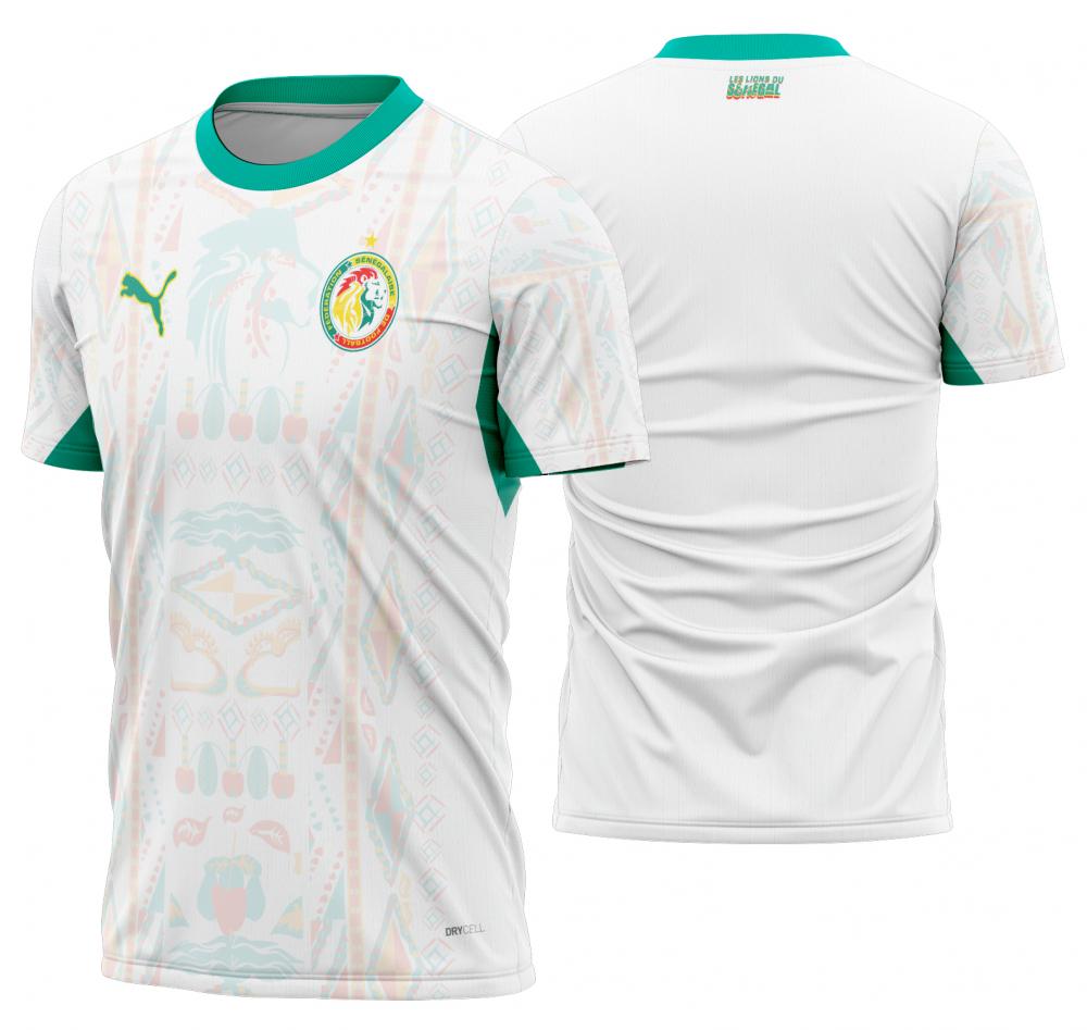 Arte vetor camisa Senegal Titular 2026-28