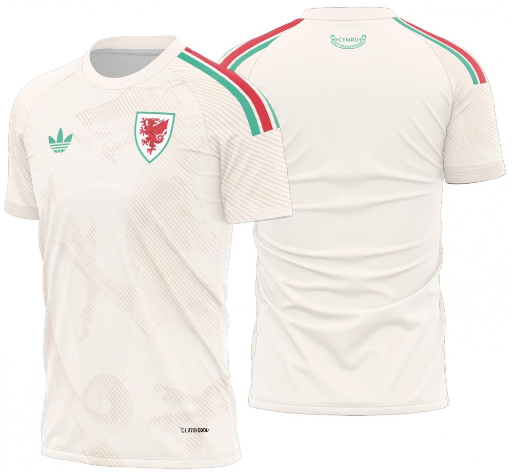 Arte Vetor Camisa Gales visita 2026