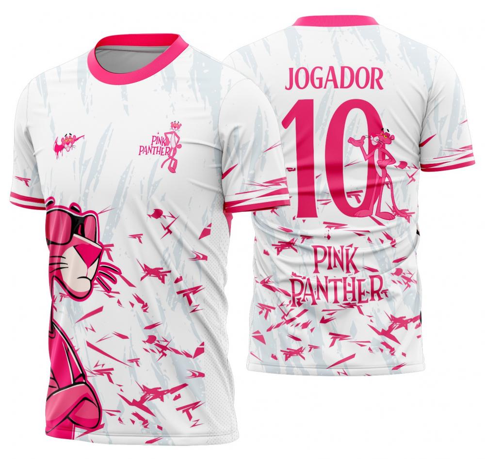 Arte Vetor Camisa Interclasse Pantera Cor de Rosa Mod-620