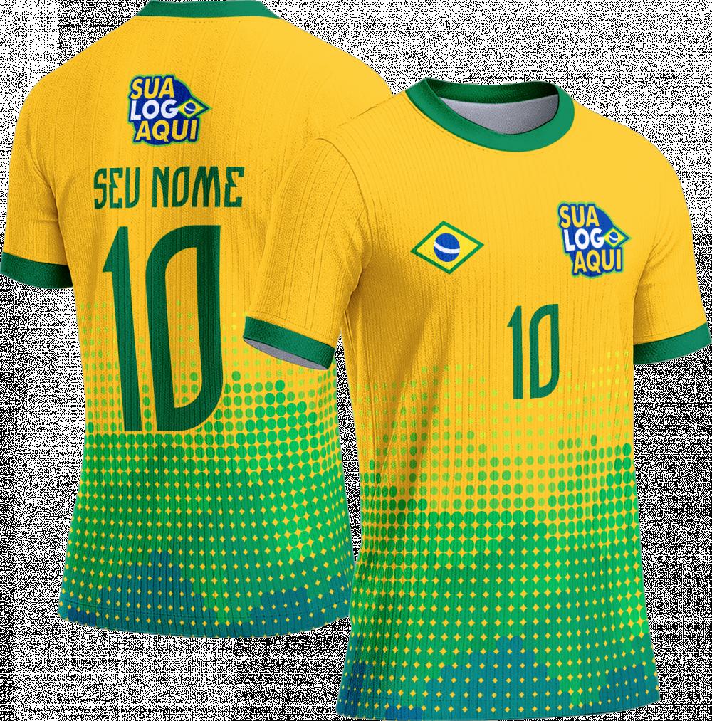 Arte vetor camisa Brasil concept Copa do Mundo 049