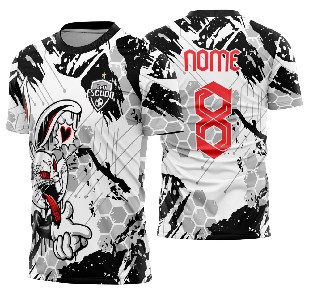 Arte vetor camisa Interclasse coelho Mod-870