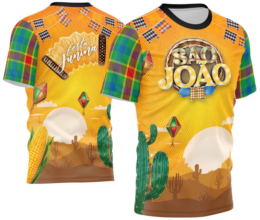 Arte Vetor Camisa Festa Junina Mod-22