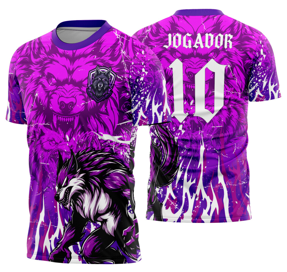 Arte Vetor Camisa Interclasse lobo Mod-853