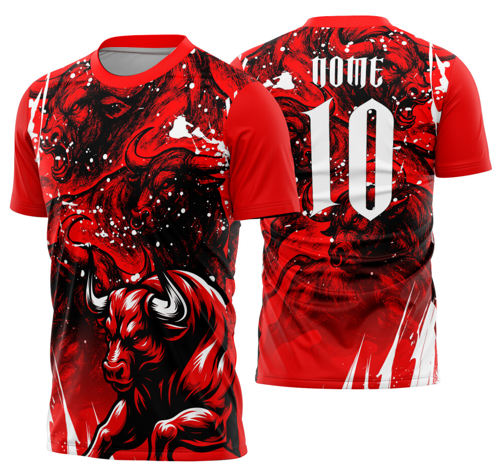 Arte Vetor Camisa Interclasse touro Mod-845