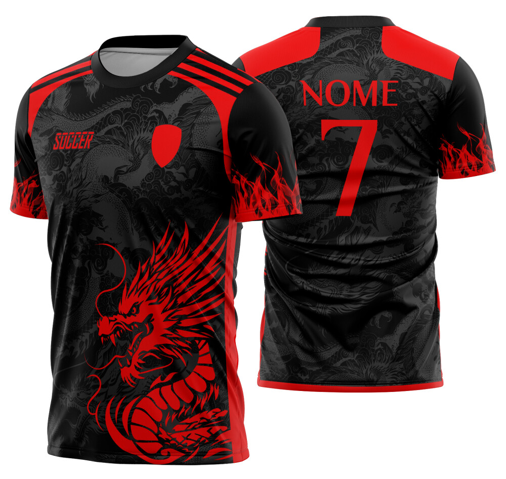 Arte Vetor Camisa Interclasse dragão Mod-843