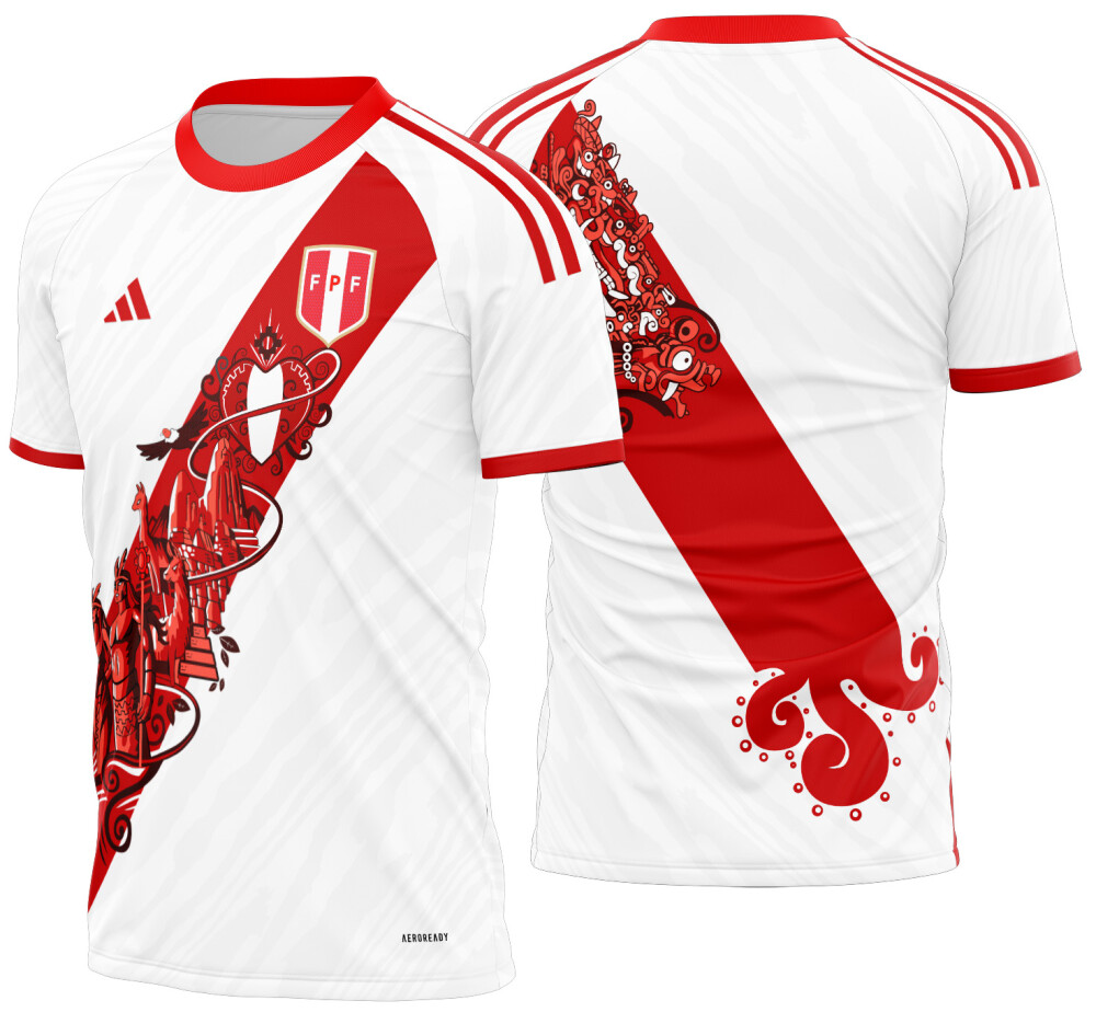 Arte Vetor Camisa Peru Conceito 2025