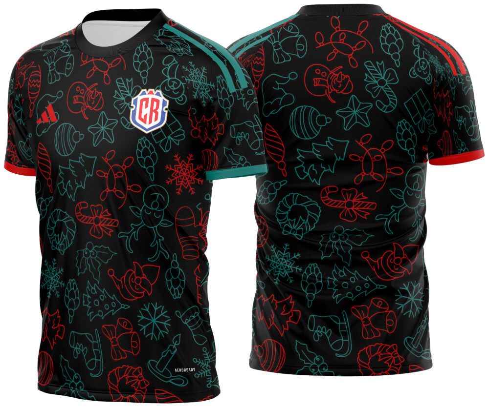 Arte Vetor Camisa Costa Rica Natal Concept 2024