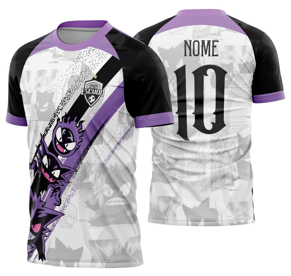 Arte Vetor Camisa Interclasse Pokemon Fantasma Mod-756
