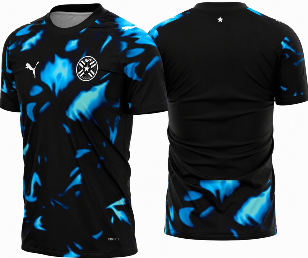 Arte Vetor Camisa Paraguai Reserva 2026-28
