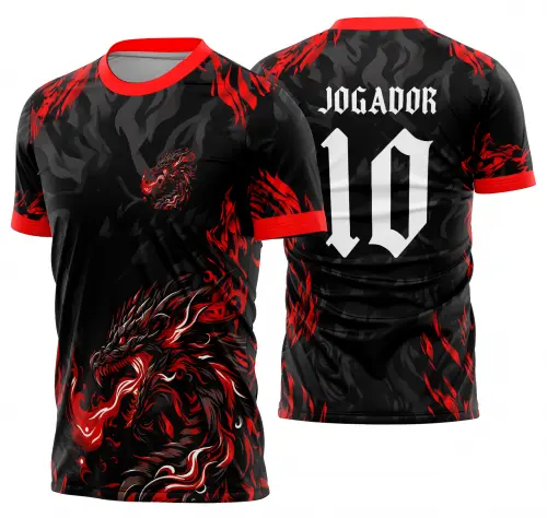 Arte Vetor Camisa Interclasse dragão Mod-915