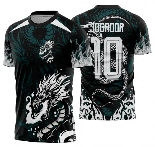 Arte Vetor Camisa Interclasse dragão Mod-909