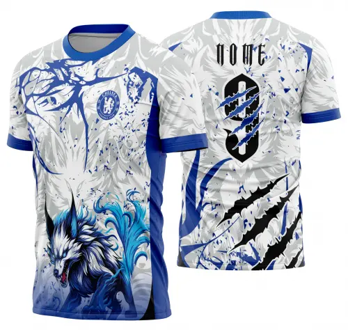 Arte Vetor Camisa Interclasse lobo Mod-892
