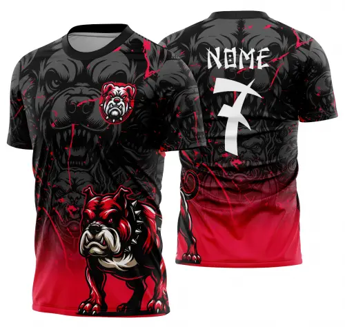 Arte Vetor Camisa Interclasse pitbull Mod-891