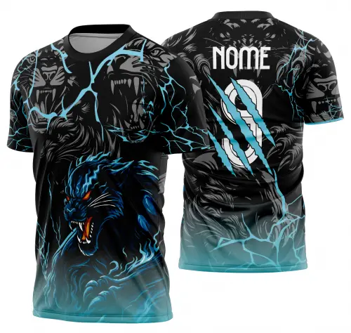 Arte Vetor Camisa Interclasse pantera Mod-885