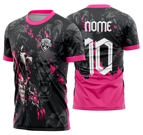 Arte Vetor Camisa Interclasse lobo Mod-867