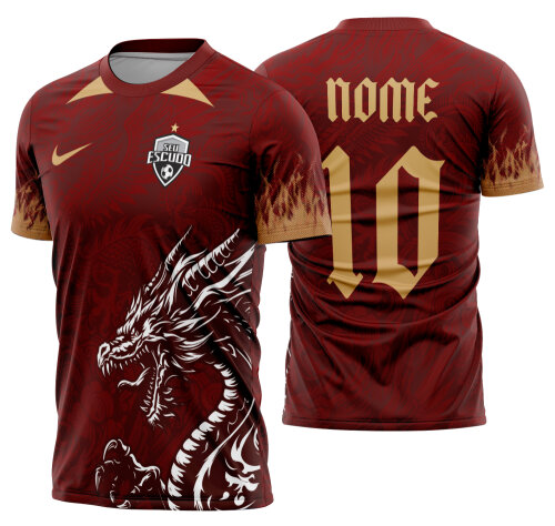 Arte Vetor Camisa Interclasse dragão Mod-864