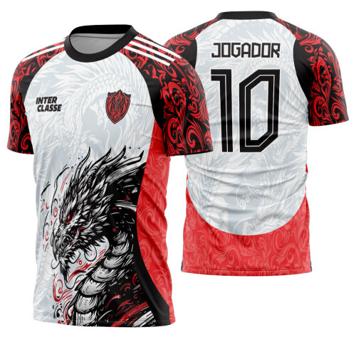 Arte Vetor Camisa Interclasse dragão Mod-851