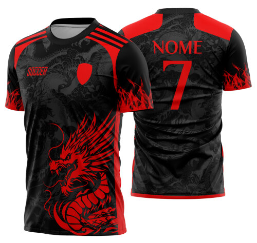 Arte Vetor Camisa Interclasse dragão Mod-843