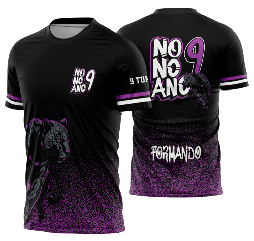 Arte Vetor Camisa Nono Ano Pantera Mod-344