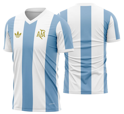 Arte Vetor Camisa Argentina Aniversario 2024