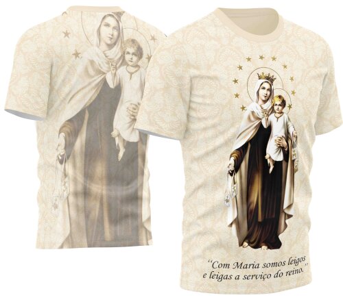 Arte estampa camisa Nossa Senhora Do Carmo Mod-17