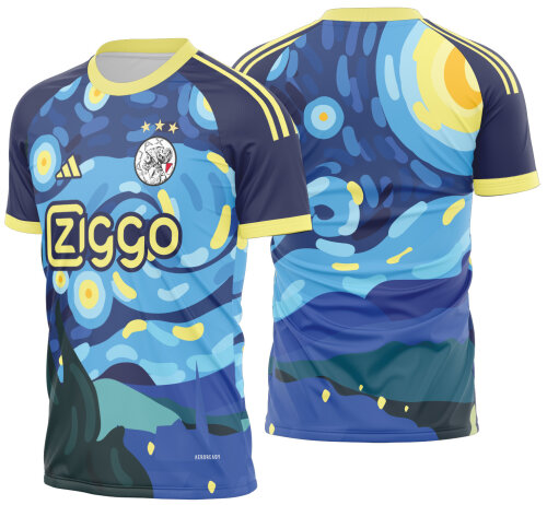 Arte Vetor Camisa Ajax Concept 2025