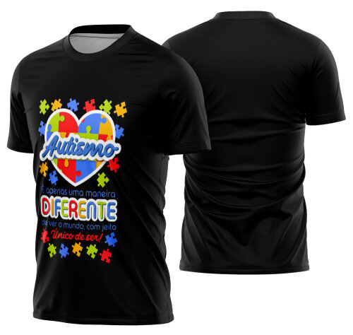 Arte estampa camisa Autismo Mod-14