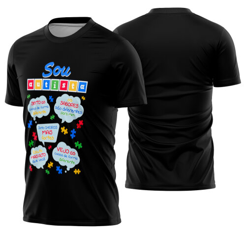Arte estampa camisa Autismo Mod-13