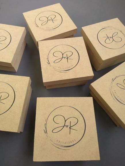 20 Caixinhas de mdf Personalizadas Padrinhos Casamento
