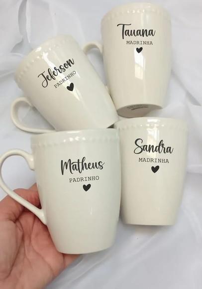 Caneca de Porcelana Personalizada Cônica