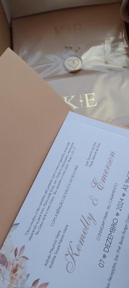 Convite Casamento Rose Ke