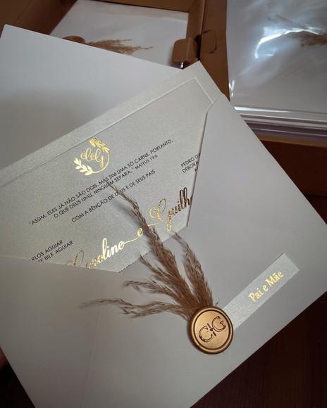 Convite Clássico Casamento Cg