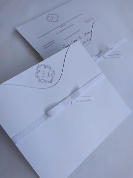 Convite de Casamento Clássico