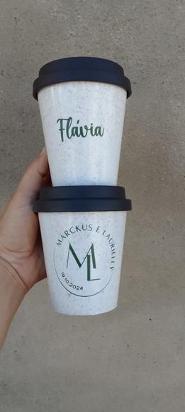 Copos Fibra de Arroz Personalizados