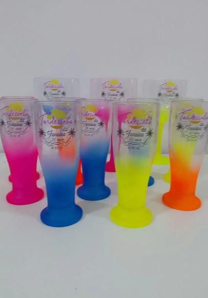 Copos Tulipa Acrílicos de Chopp Personalizados Tardezinha