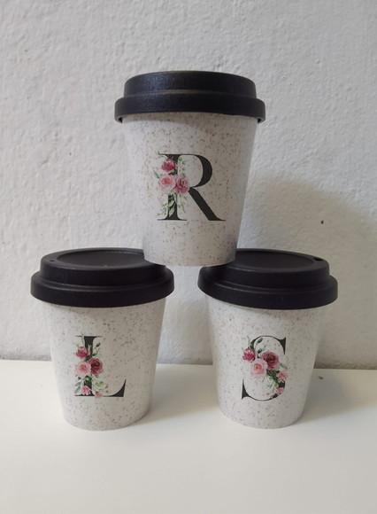 Copos Fibra de Arroz, Tampa Café Personalizados