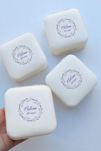 Lembrança 80 Anos - Porta Jóias Personalizados