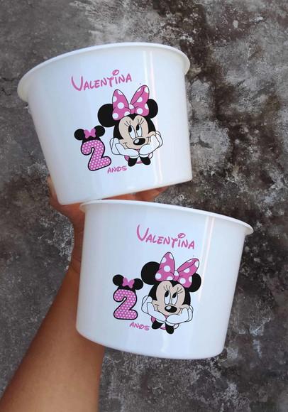 Balde de Pipoca Personalizado Minnie