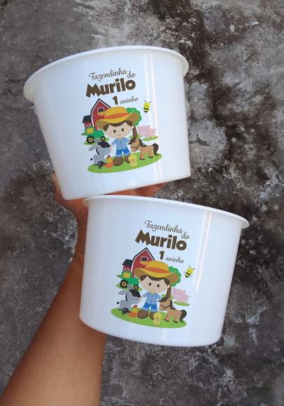 Balde de Pipoca Personalizado