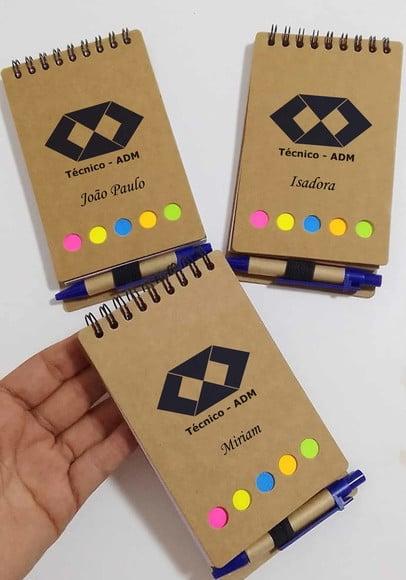 Bloquinhos Personalizados com Caneta Formatura Administração