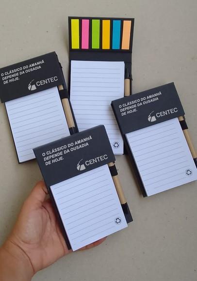 Bloquinhos de Anotações Personalizados com Caneta
