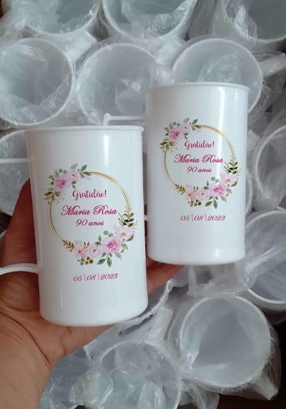 Canecas Acrílicas Personalizadas 90 Anos