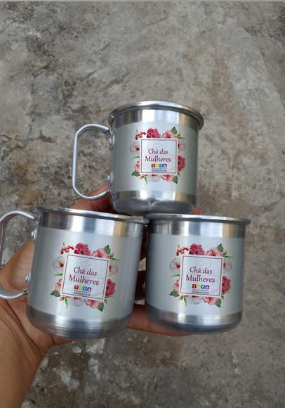 Canecas de Alumínio 200ml Personalizadas